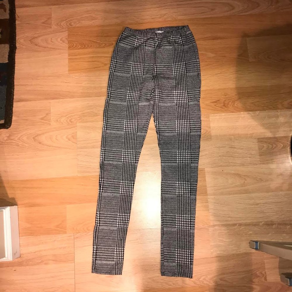 Plaid leggings